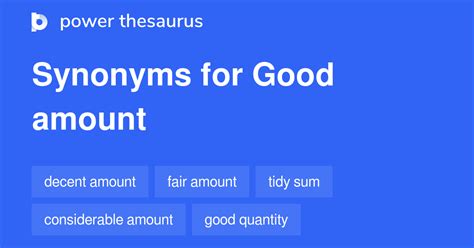 synonym for great amount.